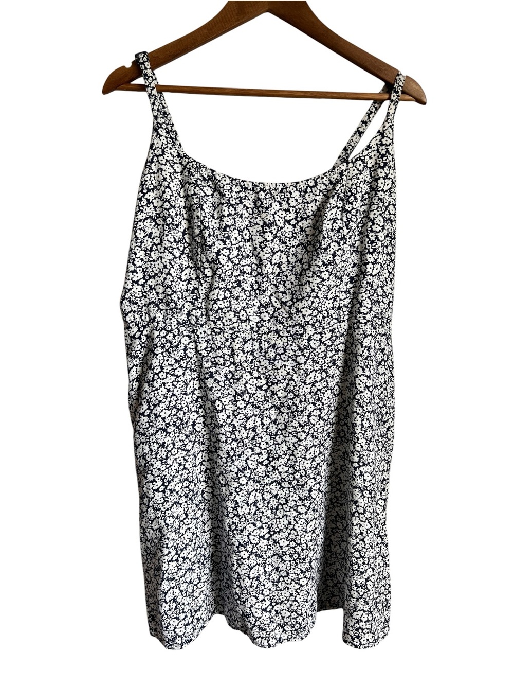 Old Navy Women's Linen Ditsy Floral Mini Dress Women XL Smocked Cottagecore Twee